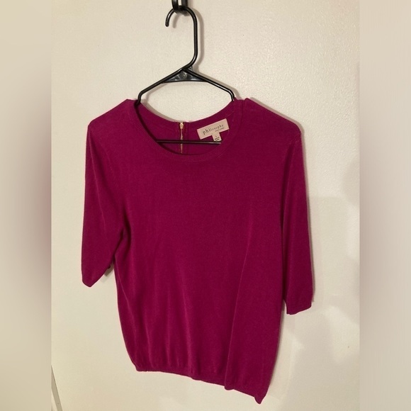 Philosophy short sleeve shirt in size Large in purple - Picture 1 of 3
